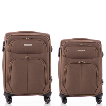 LEONARDO DA VINCI 2-dielna sada kufrov camel 6101 2 Set Camel