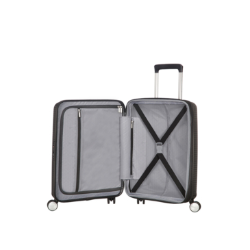 Kufrík American Tourister Soundbox 55, čierny