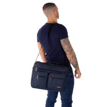 Taška cez rameno Adventurer v modrej farbe AT 528 Blue