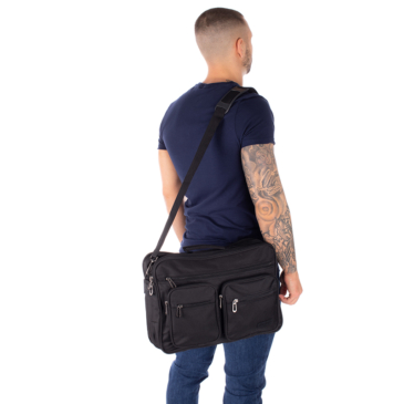 Taška cez rameno Adventurer AT528 black Black