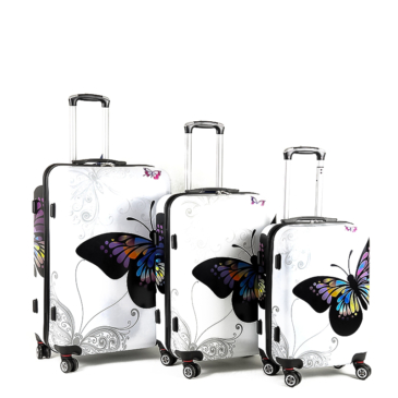 Sada kufrov ABS, 3 kusy, Butterfly