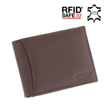 GIULIO pánska peňaženka z pravej kože v darčekovej krabičke s RFID ( 8 priehradiek na karty )