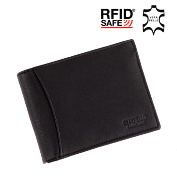 GIULIO pánska peňaženka z pravej kože v darčekovej krabičke s RFID ( 8 priehradiek na karty )