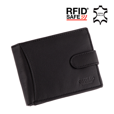 GIULIO pánska peňaženka z pravej kože v darčekovej krabičke s RFID ( 8 priehradiek na karty )