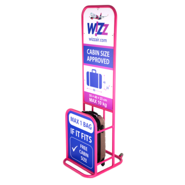 Leonardo Da Vinci Príručný kufor WIZZAIR RYANAIR 55 x 40 x 20 cm vo vínovej farbe