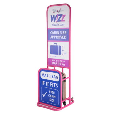 Kufrík veľkosti kabíny NEW WIZZAIR RYANAIR veľkosť