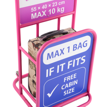 Jazdecký kufor NEW WIZZAIR RYANAIR veľkosť
