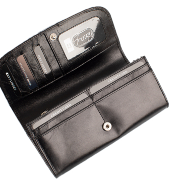 Fairy Crystal dámska peňaženka z pravej kože NP 789 Black s ochranou RFID