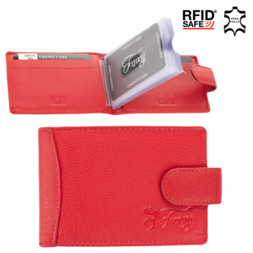 FAIRY puzdro na karty z pravej kože so systémom RFID