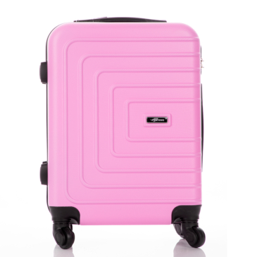 Kufrík s tvrdou škrupinou veľkosti kabíny NEW WIZZAIR RYANAIR veľkosť rose color