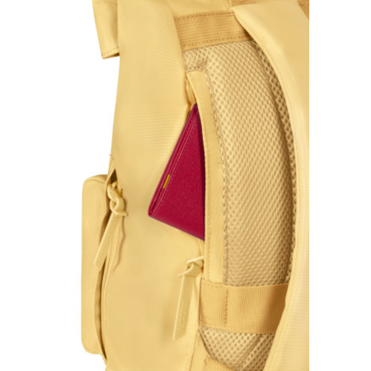 Batoh American Tourister URBAN GROOVE v pastelovej žltej farbe