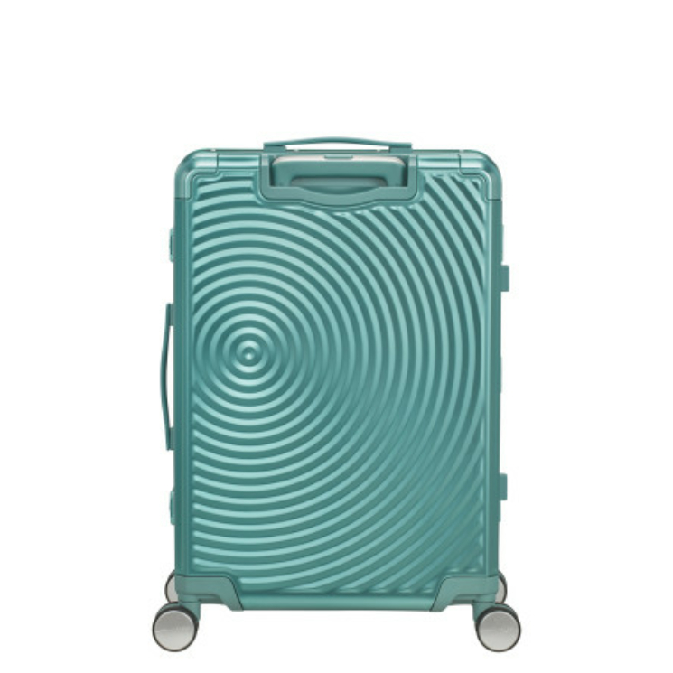 American Tourister SOUNDBOX ALU SPINNER 68/25 TSA DUSTY TURQUOISE