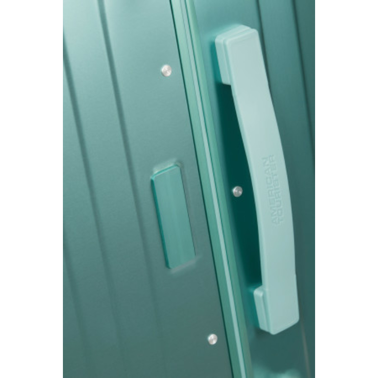 American Tourister SOUNDBOX ALU SPINNER 68/25 TSA DUSTY TURQUOISE