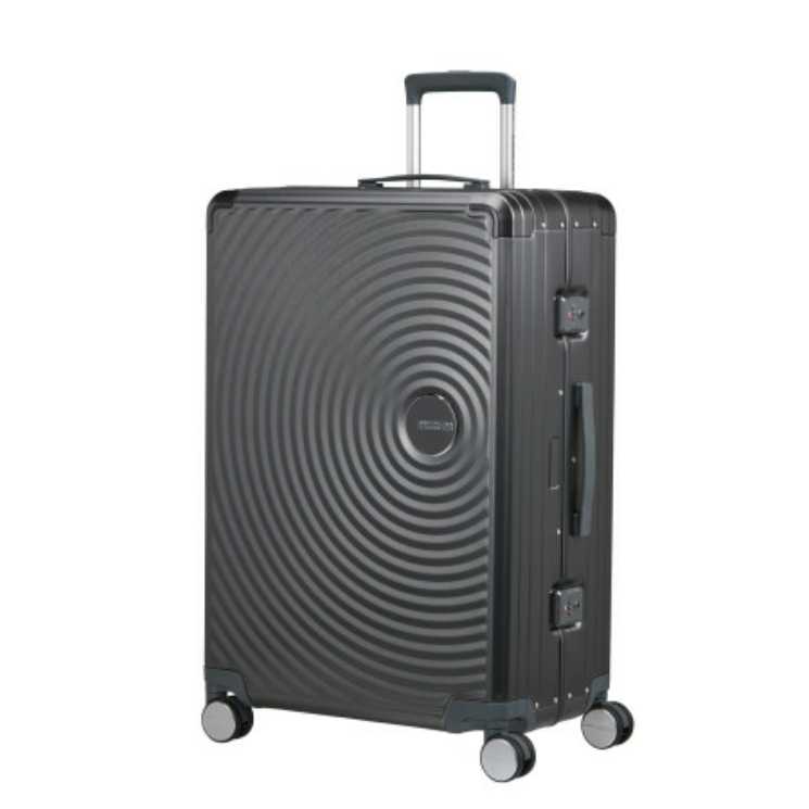 American Tourister SOUNDBOX ALU SPINNER 77/28 TSA BRUSHED ANTHRACITE