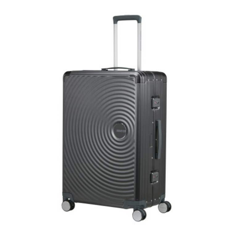 American Tourister SOUNDBOX ALU SPINNER 77/28 TSA BRUSHED ANTHRACITE