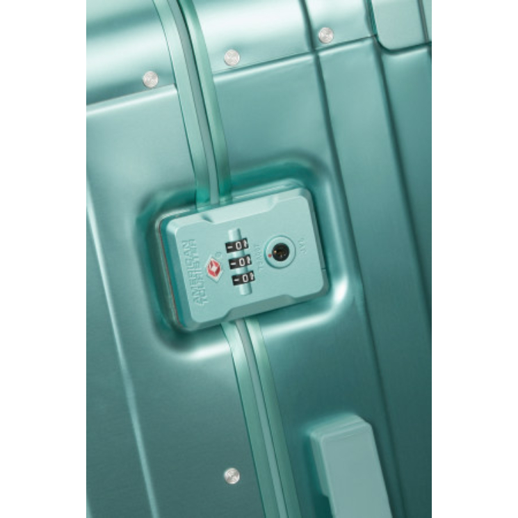 American Tourister SOUNDBOX ALU SPINNER 77/28 TSA DUSTY TURQUOISE