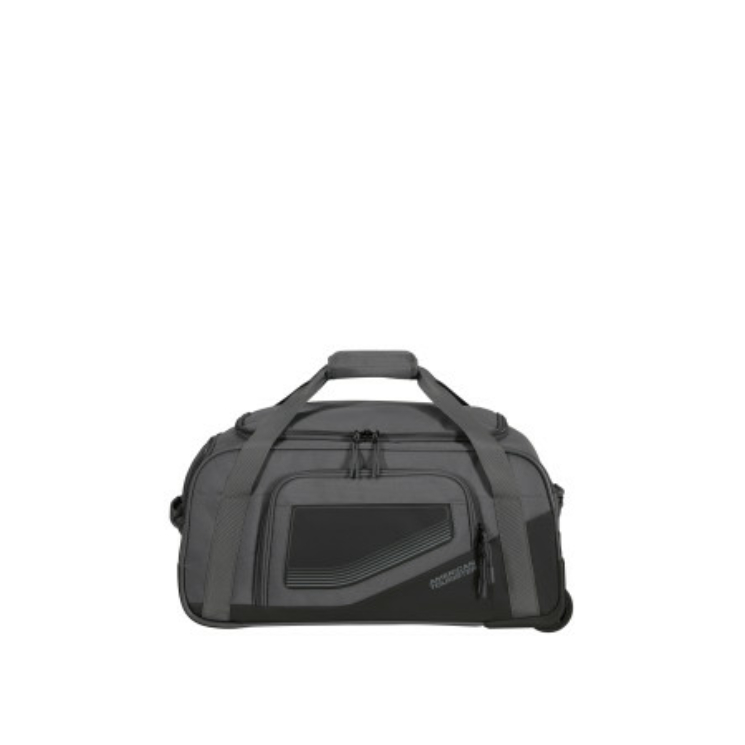 American Tourister CITY RACER DUFFLE/WH S BLACK Športová taška na kolieskach/taška cez rameno