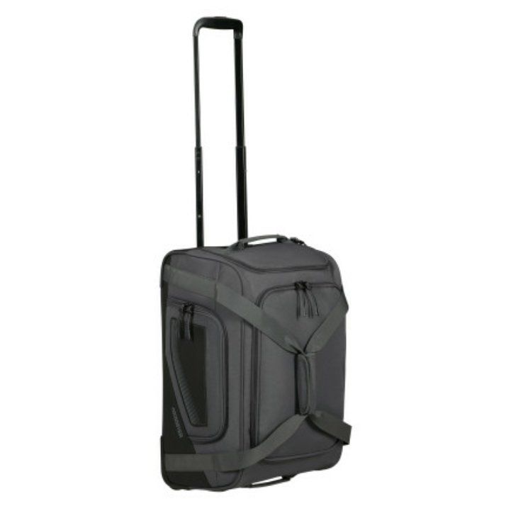 American Tourister CITY RACER DUFFLE/WH S BLACK Športová taška na kolieskach/taška cez rameno