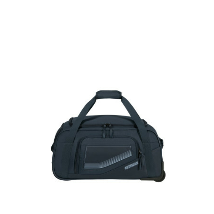 American Tourister CITY RACER DUFFLE/WH S NAVY Športová taška na kolieskach/taška cez rameno