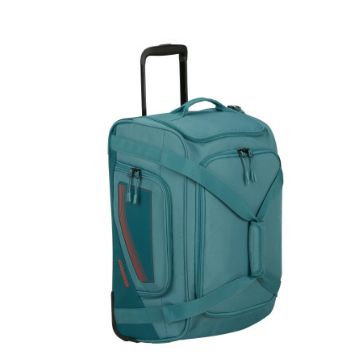 American Tourister CITY RACER DUFFLE/WH S PETROL Športová taška na kolieskach/taška cez rameno