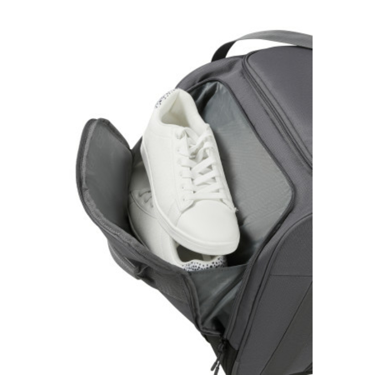 American Tourister CITY RACER DUFFLE/WH M BLACK Športová taška na kolieskach/taška cez rameno