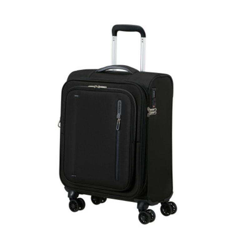 AMERICAN TOURISTER CLOUDRIDER SPINNER S EXP TSA JET BLACK