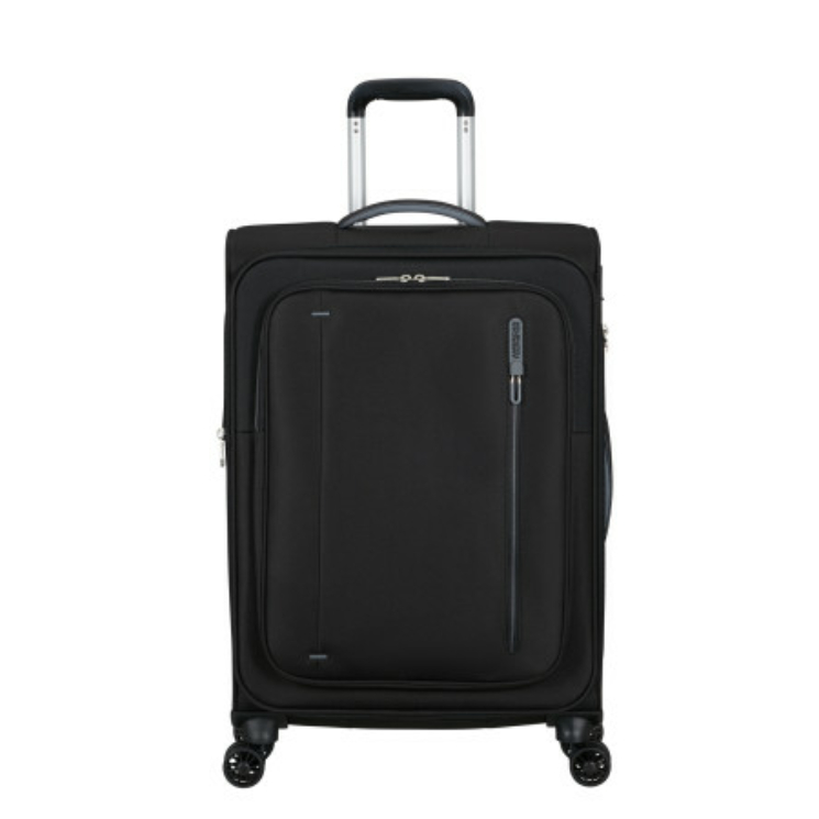 AMERICAN TOURISTER CLOUDRIDER SPINNER M EXP TSA JET BLACK