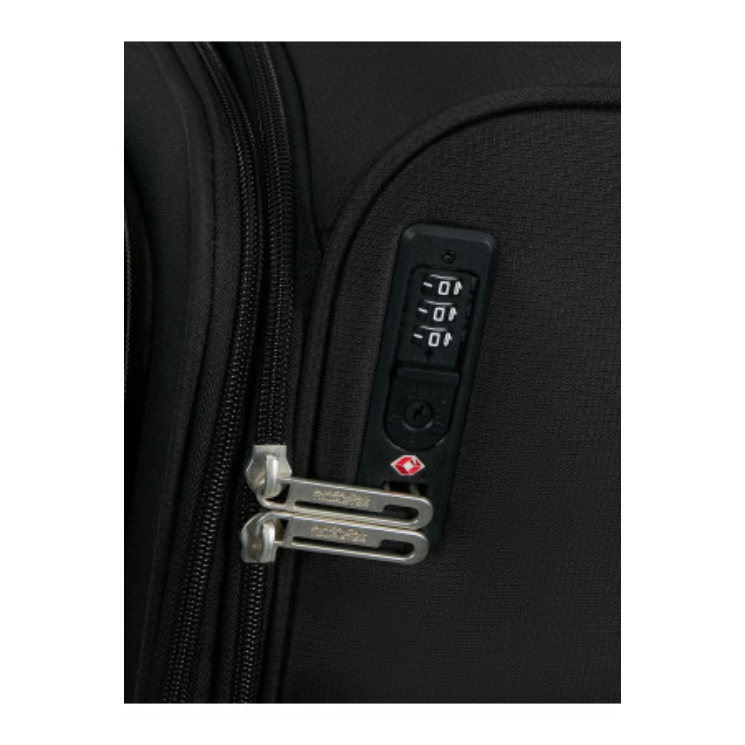 AMERICAN TOURISTER CLOUDRIDER SPINNER M EXP TSA JET BLACK