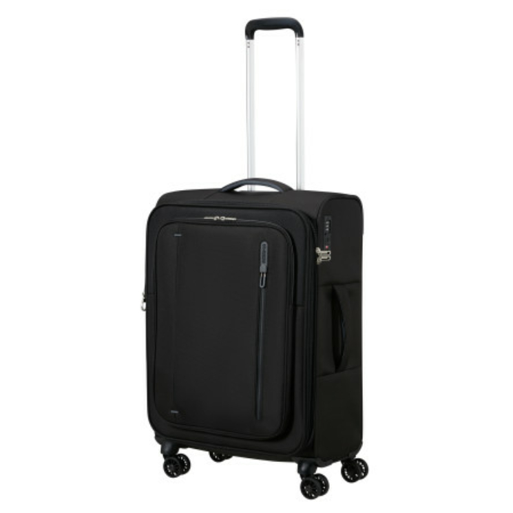 AMERICAN TOURISTER CLOUDRIDER SPINNER M EXP TSA JET BLACK