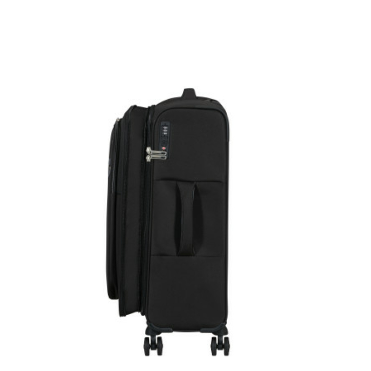 AMERICAN TOURISTER CLOUDRIDER SPINNER M EXP TSA JET BLACK