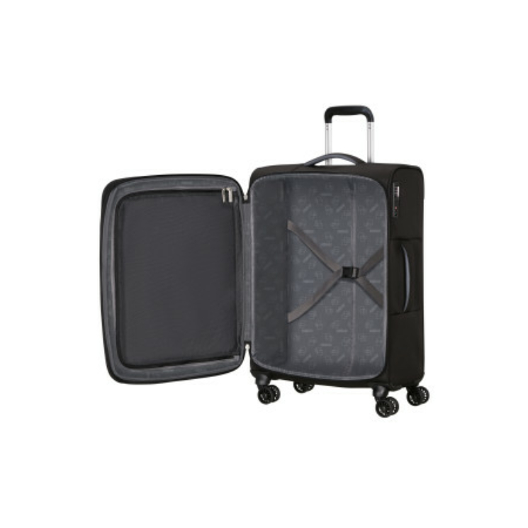 AMERICAN TOURISTER CLOUDRIDER SPINNER M EXP TSA JET BLACK