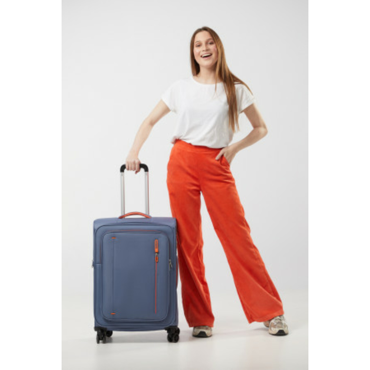AMERICAN TOURISTER CLOUDRIDER SPINNER M EXP TSA STONE BLUE