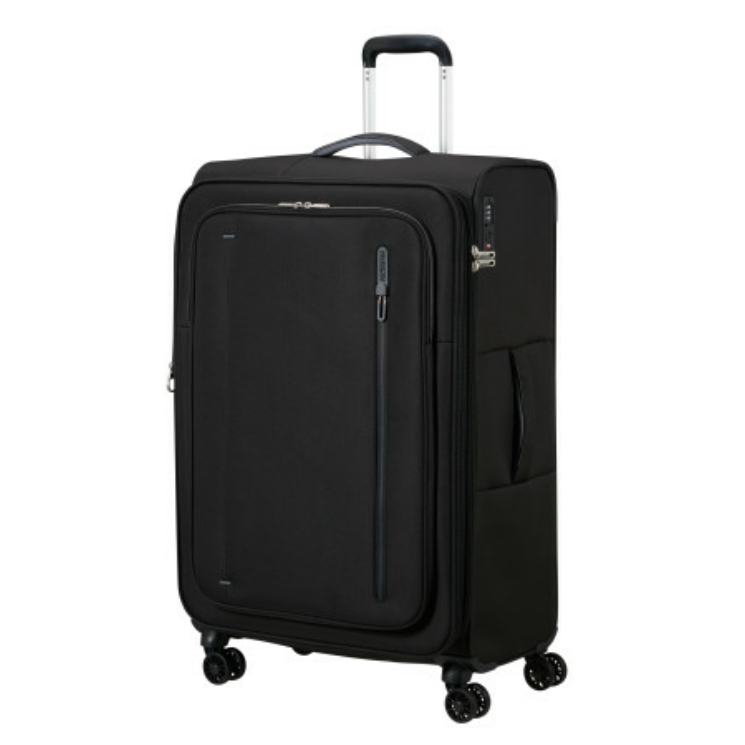 AMERICAN TOURISTER CLOUDRIDER SPINNER L EXP TSA JET BLACK