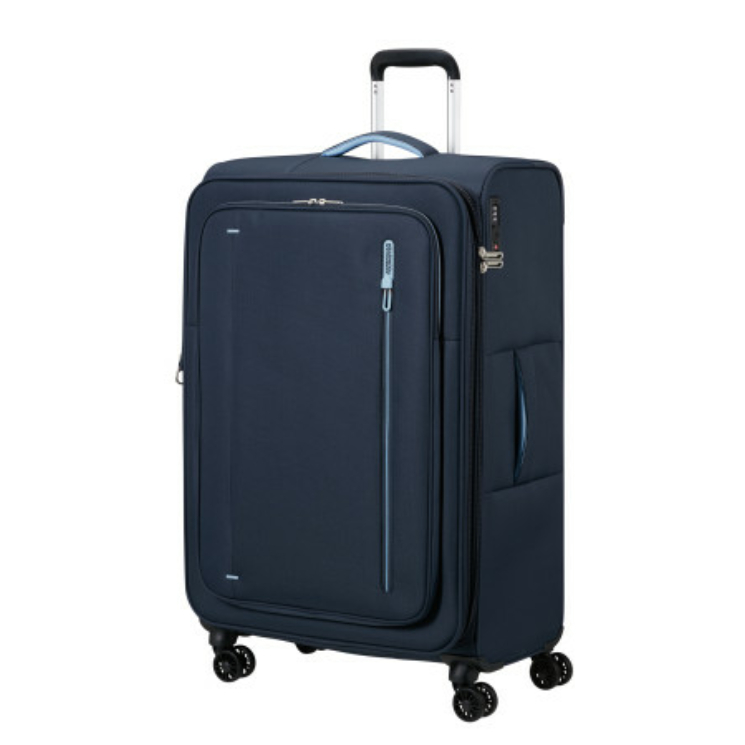 AMERICAN TOURISTER CLOUDRIDER SPINNER L EXP TSA SKY NAVY