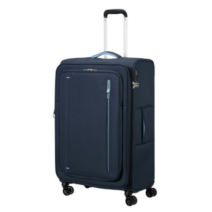 AMERICAN TOURISTER CLOUDRIDER SPINNER L EXP TSA SKY NAVY