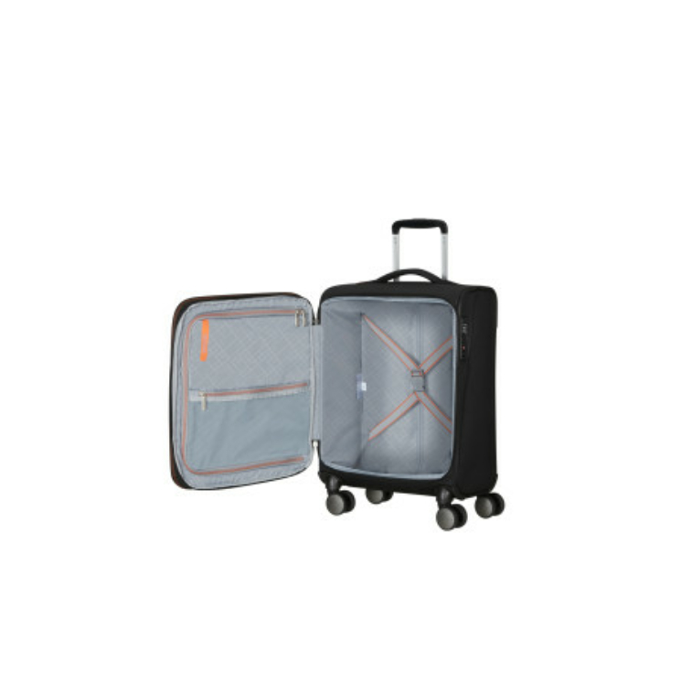 American Tourister WANDERLITE SPINNER S EXP TSA SHADOW BLACK
