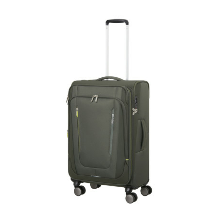 American Tourister WANDERLITE SPINNER M EXP TSA TMAVÁ KHAKI