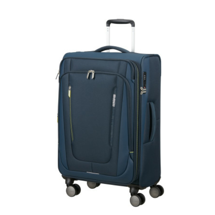 American Tourister WANDERLITE SPINNER M EXP TSA TMAVO MODRÁ