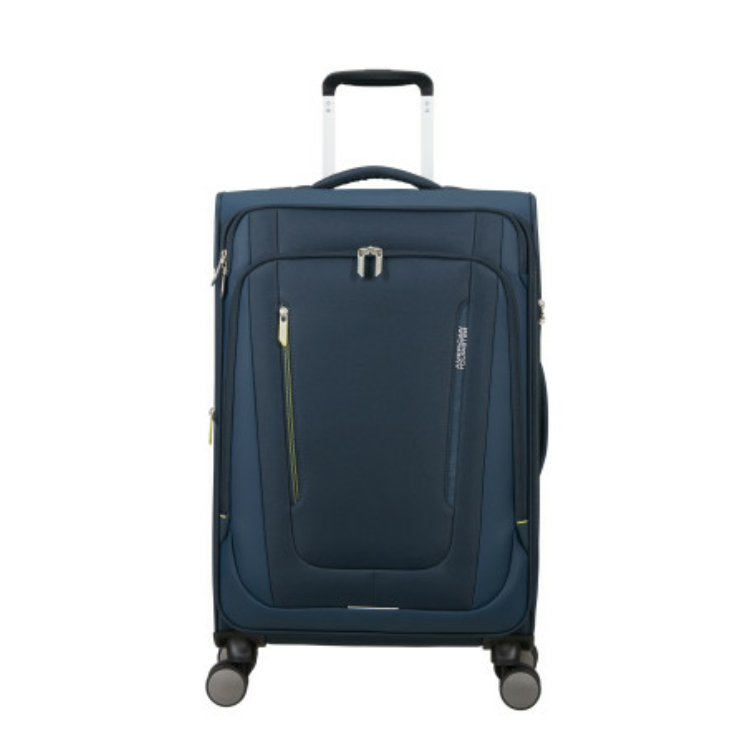 American Tourister WANDERLITE SPINNER M EXP TSA TMAVO MODRÁ