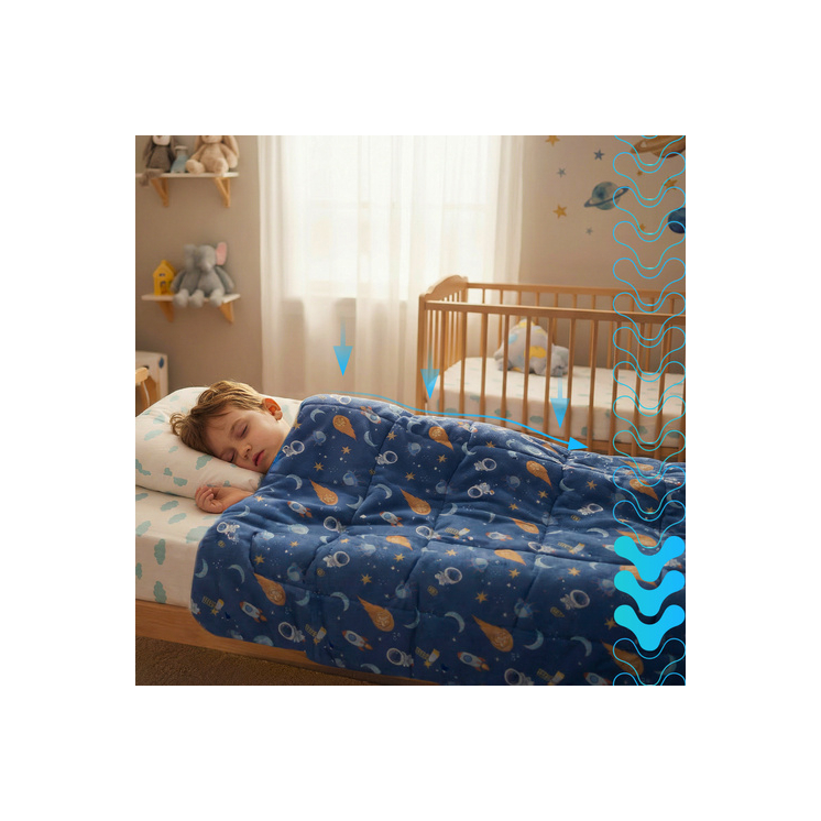 ISOMEDIX senzorická vážená mäkká deka 200 x 150 cm – 4 kg