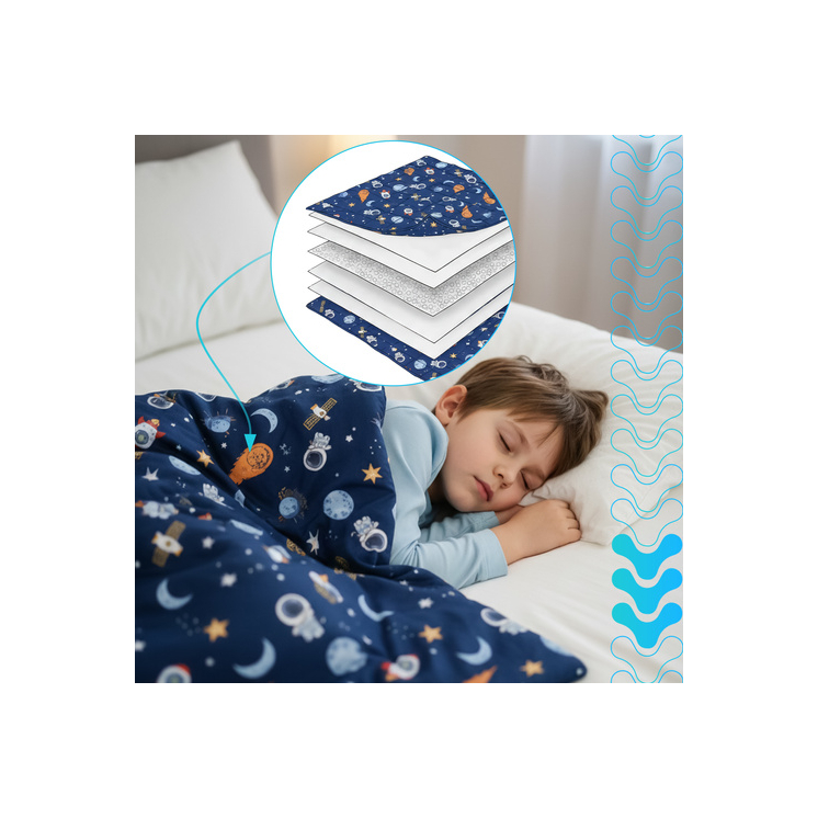 ISOMEDIX senzorická vážená mäkká deka 200 x 150 cm – 4 kg