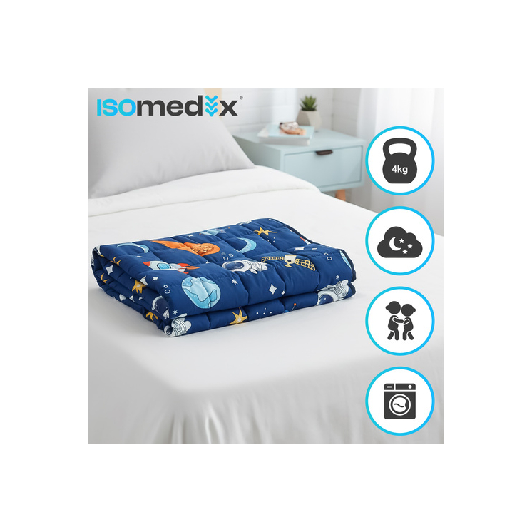 ISOMEDIX senzorická vážená mäkká deka 200 x 150 cm – 4 kg