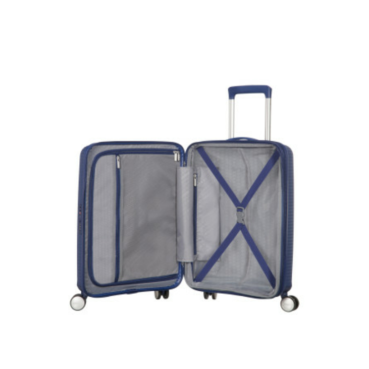 American Tourister Soundbox 55 Bőrönd Midnight Navy