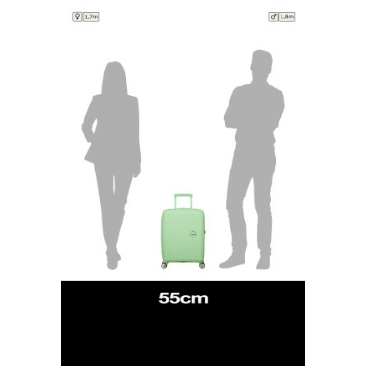 American Tourister Soundbox 55 Bőrönd Pastel Green