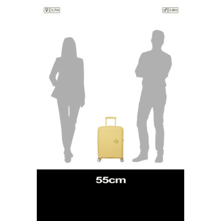 American Tourister Soundbox 55 Bőrönd Pastel Yellow