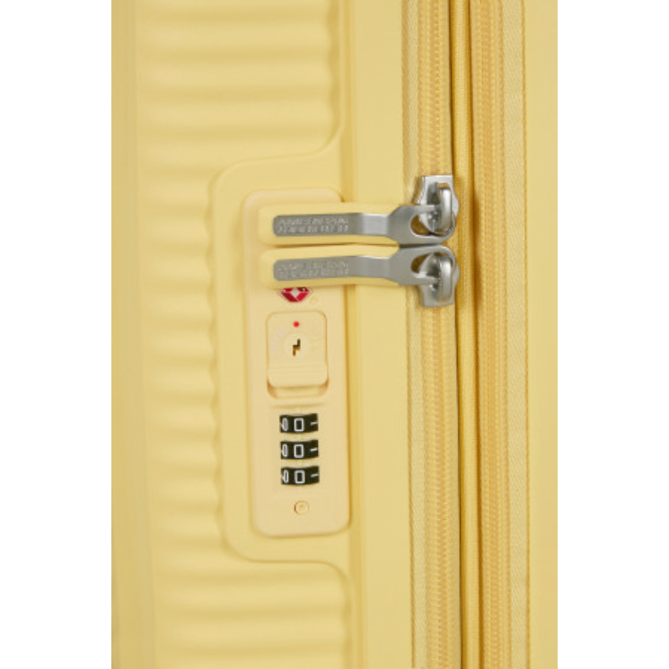 American Tourister Soundbox 55 Bőrönd Pastel Yellow