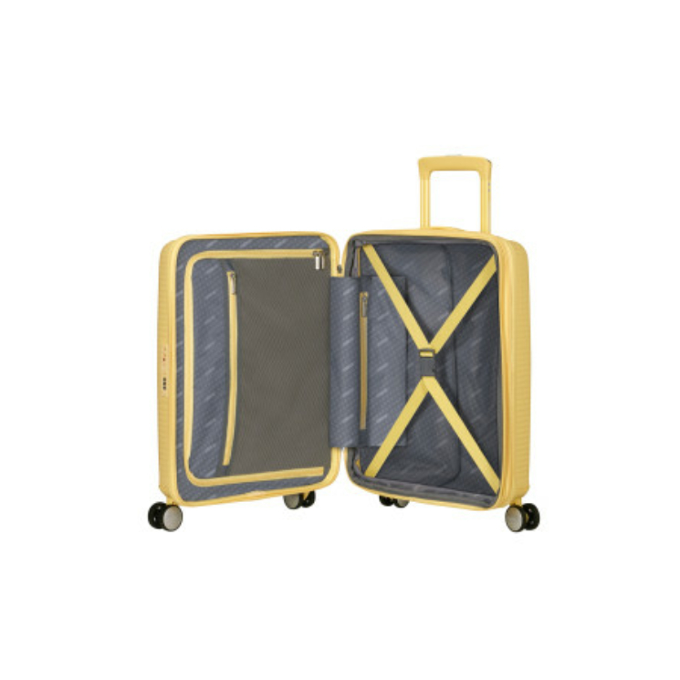 American Tourister Soundbox 55 Bőrönd Pastel Yellow