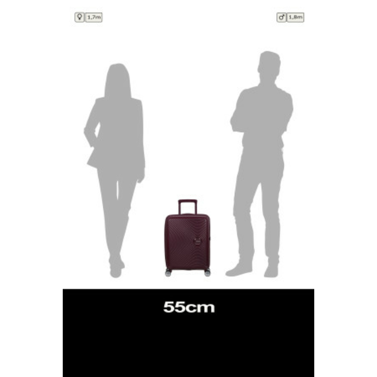 American Tourister Soundbox 55 Bőrönd Wild Cherry