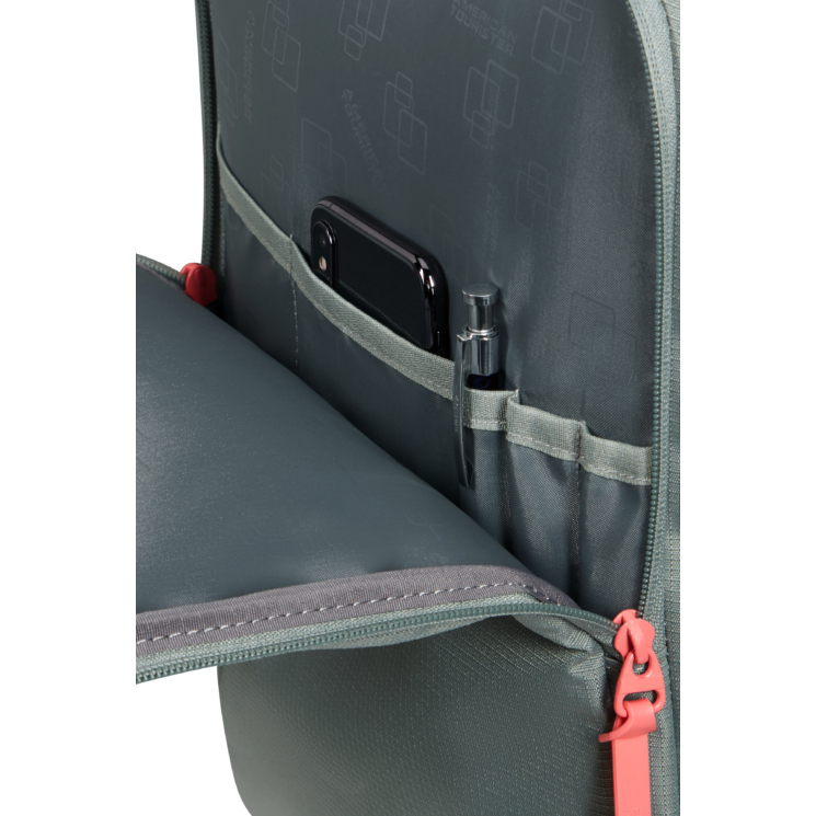 American Tourister 3 funkčný M kabínový batoh Sage/Coral