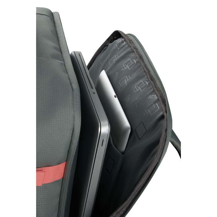 American Tourister 3 funkčný M kabínový batoh Sage/Coral